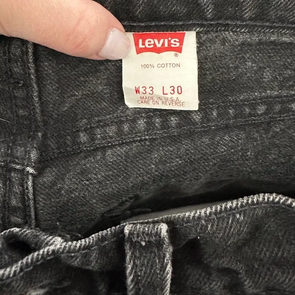 RARE VINTAGE LEVI’S 550’s High Rise Washed Black Denim